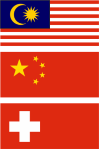 Malaysia, China, Schweiz